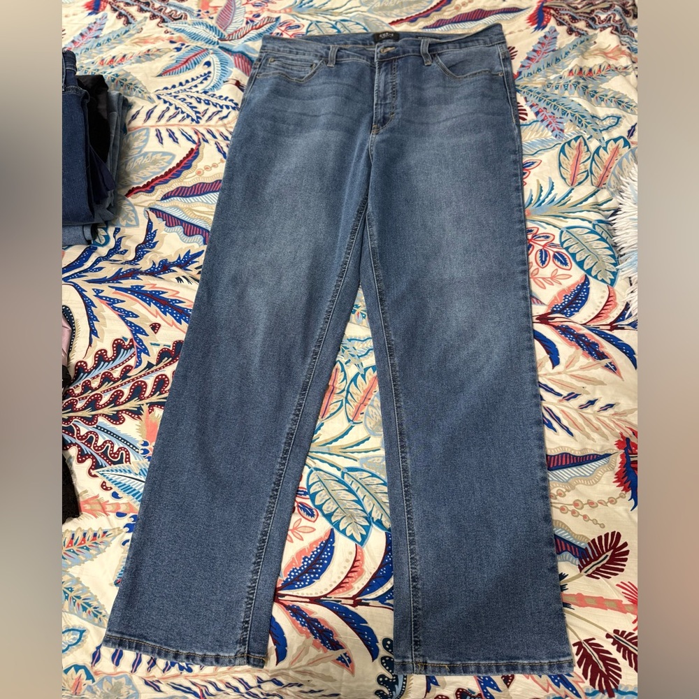 Classic Blue Straight Leg Women's Jeans